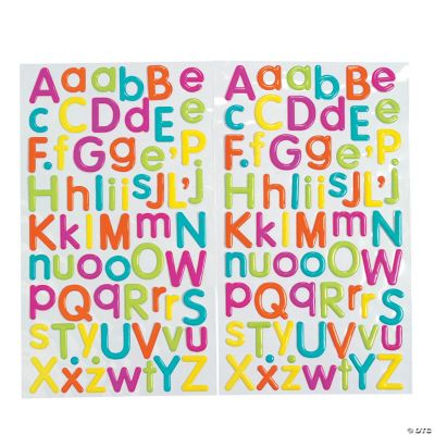Colorful Alphabet Stickers