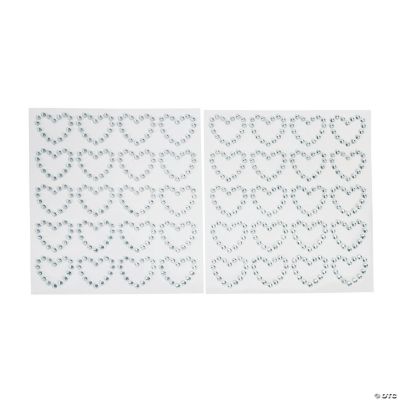 Heart Rhinestone Stickers