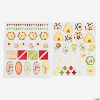 Honeycomb Home Puffy Stickers