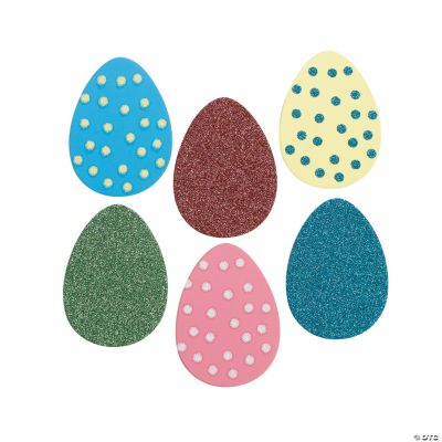 Easter Egg Glitter Chipboard Stickers