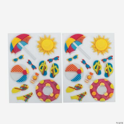 Summer Swiss Dimensional Stickers