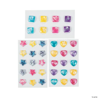 Star, Square & Heart Stickers