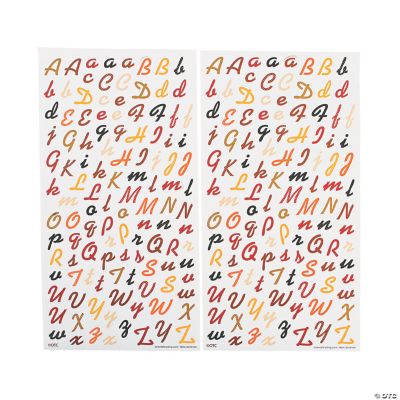 Fall & Halloween Alphabet Sticker Set