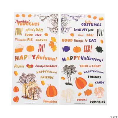 Fall & Halloween Sticker Set