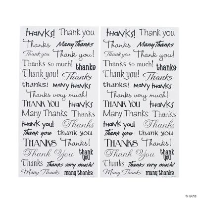 “Thank You” Stickers