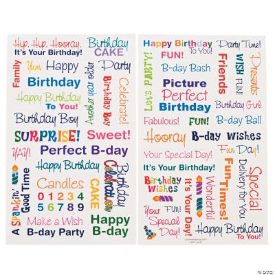 Birthday Stickers