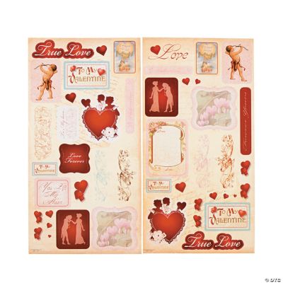 Vintage Valentine Stickers