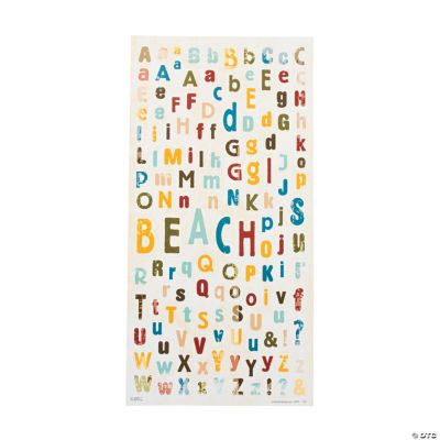 Beach Alphabet Stickers