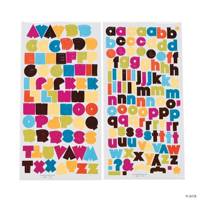 Summer Splendor Alphabet Stickers