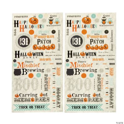 Halloween Sayings Sticker Set