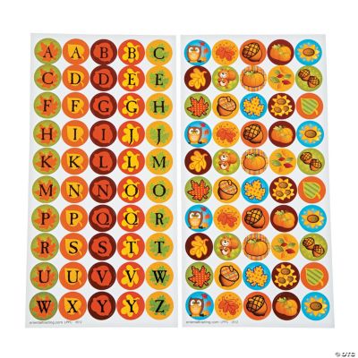 Fall Bottlecap Stickers