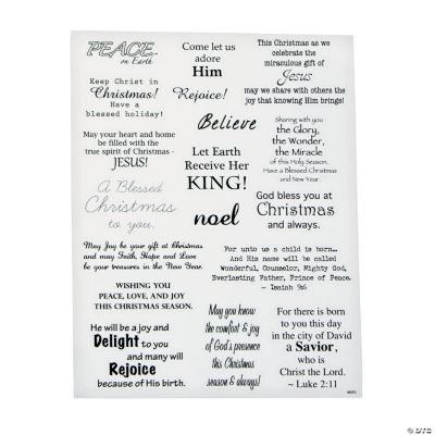 Christmas & Inspirational Phrase Stickers