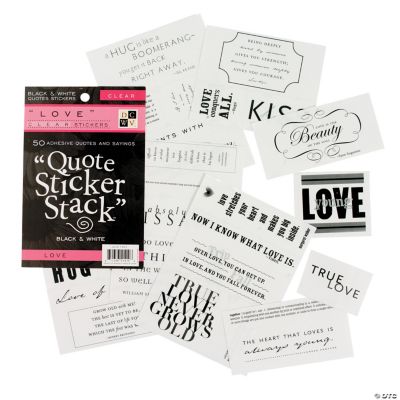 Die Cuts With A View™ Love Quotes Sticker Stack
