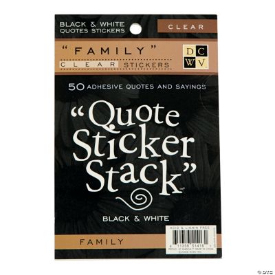 Die Cuts With A View™ Family Quotes Sticker Stack
