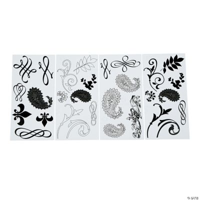 Large Black & White Stickers