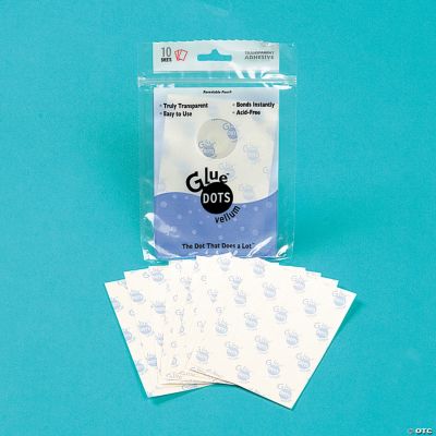 10 Glue Dots® Vellum Adhesive Sheets