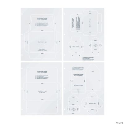 4 Sheets Of Envelope Templates