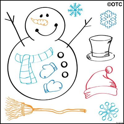 Build A Snowman Stamps