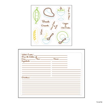 Recipe Card Stamps
