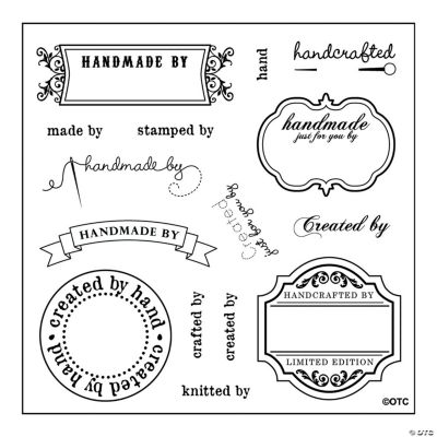 “Handmade By” Stamps