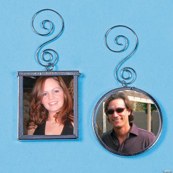 3 Round Photo Ornaments