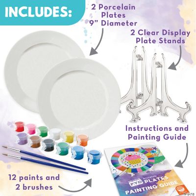 Paint Your Own Porcelain Plates, Created by MindWare Mindware