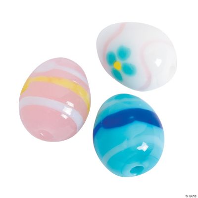 Easter Egg Beads -  12mm-13mm