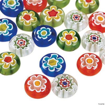 Millefiori Round Beads - 10mm