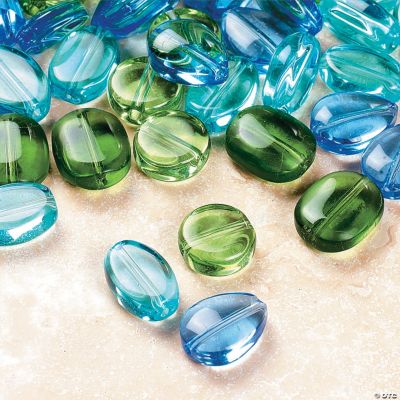 Aqua, Green & Blue Beads - 6mm-12mm