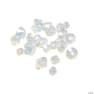 Moonstone Crystal Bicone Beads - 4mm-6mm