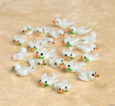 Dove Glass Lampwork Glass Beads