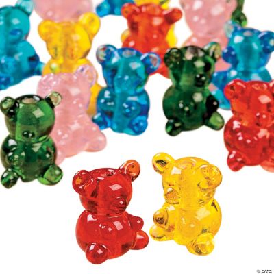 Gummie Bear Lampwork Glass Beads - 8mm x 14mm