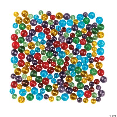 Round Glass Bead Assortment - 6mm-8mm