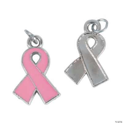 Pink Ribbon Charms