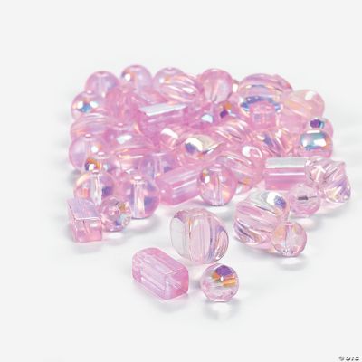 Pink AB Finish Bead Assortment - 8mm-12mm