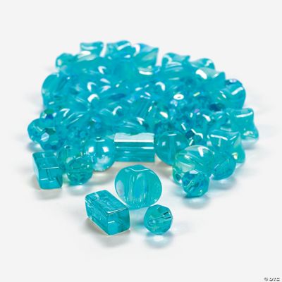 Aqua AB Finish Bead Assortment - 8mm-12mm