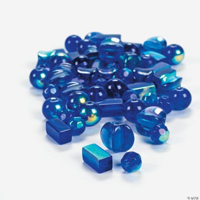 Blue AB Finish Bead Assortment - 8mm-12mm