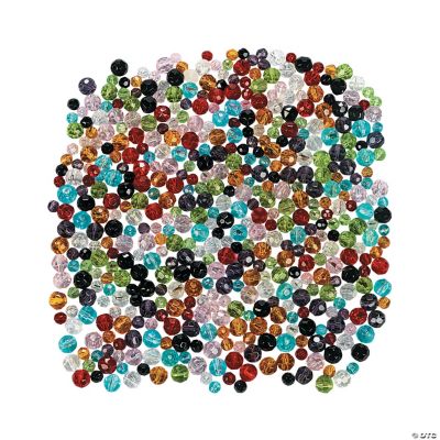 Mega Round Cut Glass Bead Assortment - 4mm-6mm