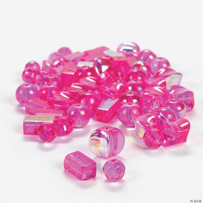 Fuchsia AB Bead Assortment - 8mm-12mm