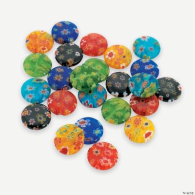 Millefiori Round Beads - 12mm