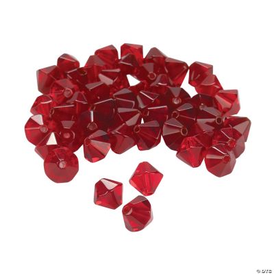Garnet Crystal Bicone Beads - 8mm