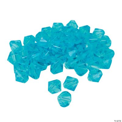 Aquamarine Crystal Bicone Beads - 8mm