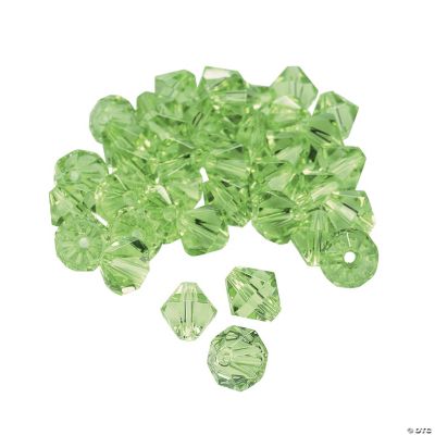 Peridot Crystal Bicone Beads - 8mm