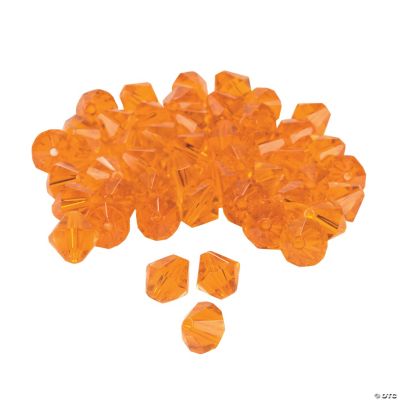 Sunset Orange Crystal Bicone Beads - 8mm