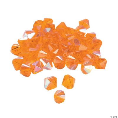 Sunset Orange AB Crystal Bicone Beads - 8mm