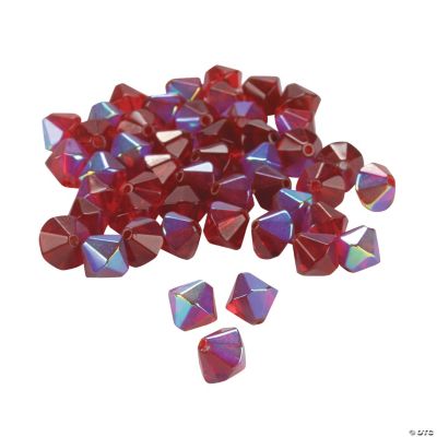 Garnet AB Crystal Bicone Beads - 8mm