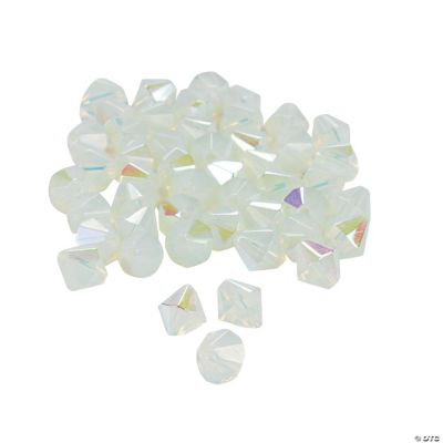 Moonstone AB Crystal Bicone Beads - 8mm