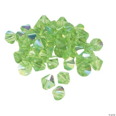 Peridot AB Crystal Bicone Beads - 8mm