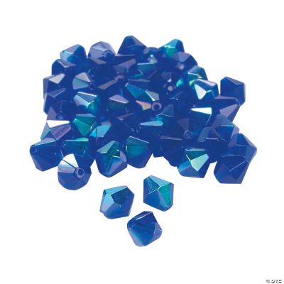 Sapphire AB Crystal Bicone Beads - 8mm
