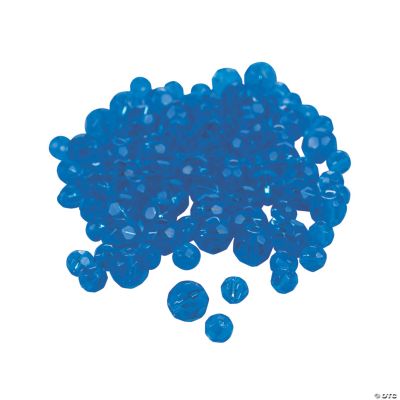 Sapphire Cut Crystal Round Beads - 4mm-6mm